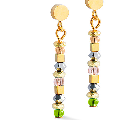 Серьги Brown-Olive  Coeur de Lion  4359/21-1109 