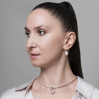 Серьги Dusty Pink Delite  Fiore Luna  A1902.M01 R/S 