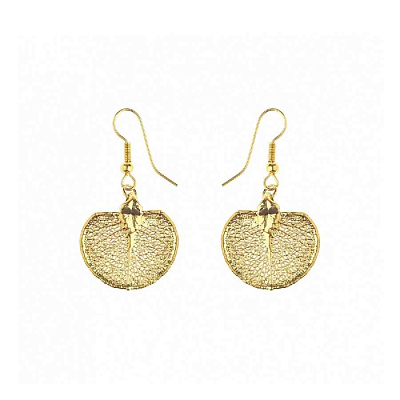 Серьги Денежный Лист LF93C-G BR 