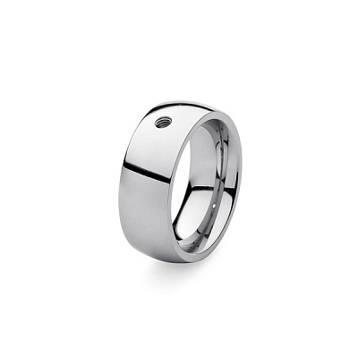 Кольцо - база Basic big silver 16.5 мм Qudo 627001 S 627001 S 