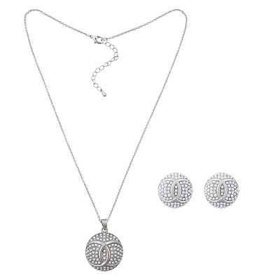 Комплект колье+серьги SG208408E-002 S 