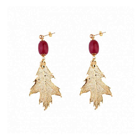 Ester Bijoux Серьги Agata Красный Дуб Ester Bijoux OR1247-G BR Арт.: OR1247-G BR