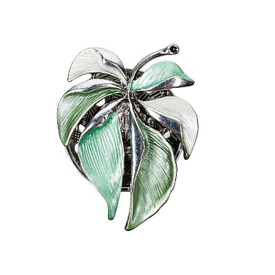 Брошь Лист резной XZ0863.20 G/S 