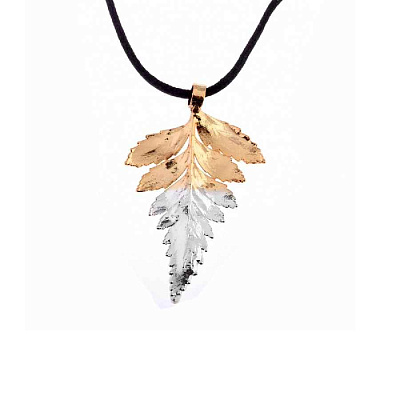 Колье Папоротник  Ester Bijoux  MD104GA- G/S BR 