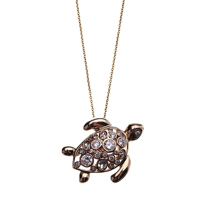 *Колье-брошь Черепаха  Fiore Luna  *15A13NK021AV04 BR 