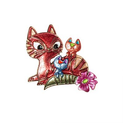 Брошь Семейка XZ1453.9 R/G 