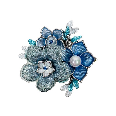 Брошь Букет XZ1442.21 BL/S 