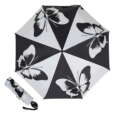 Зонт складной Ferre 6009-OC Butterfly Black/White product-3716 