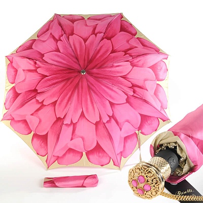 Зонт складной Pasotti Auto Georgin Rosa Lux product-1380 