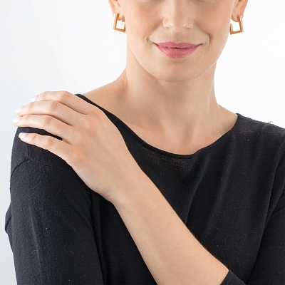 Пусеты White-Gold  Coeur de Lion  0133/21-1416 