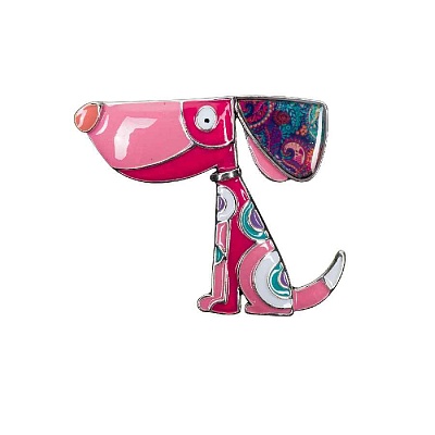 Брошь Собака XZ2291.7 R/S 