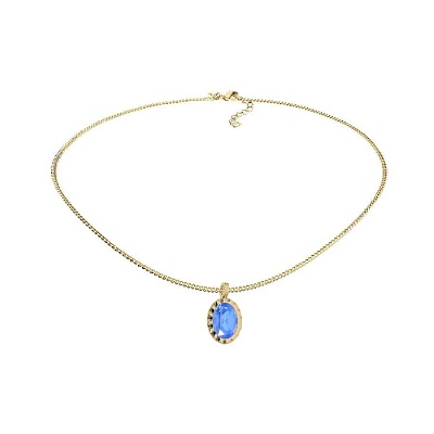 Колье TIVOLA UNICA big (G/P) Royal blue delite 3cm 420684 