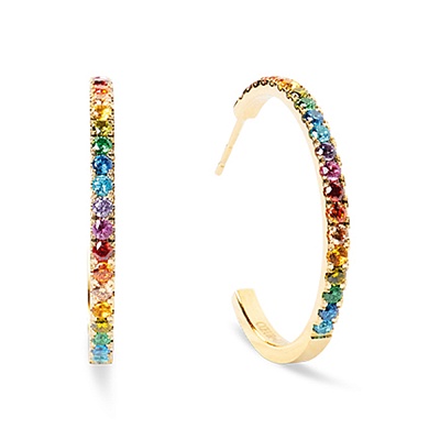 Серьги Multicolour Rainbow-Gold 0147/23-1535 