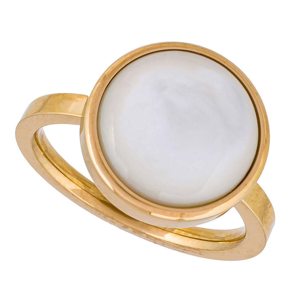 Fiore Luna Кольцо Сфера SHELL WHITE Fiore Luna *KR02913-2/8 BW/G Арт.: *KR02913-2/8 BW/G