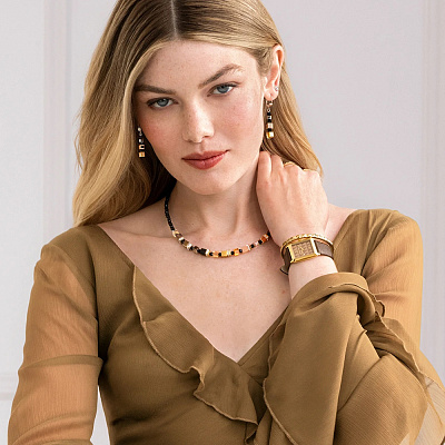 Серьги Tricolour  Coeur de Lion  2101/20-1633 