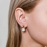 Серьги Куб SHELL WHITE Арт.: AE02914-2 BW/G