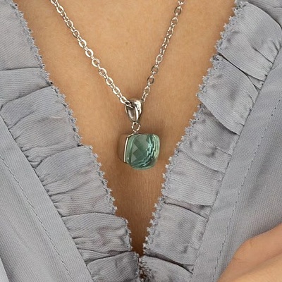 Колье FIRENZE (G) Aquamarine  Qudo  107001/48-6002 