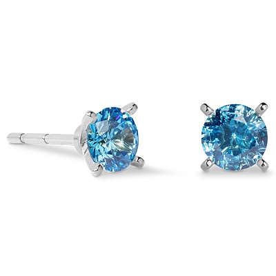 Серьги Blue-Silver  Coeur de Lion  0207/21-0717 