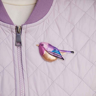 Брошь Птичка  Shadore  XZ1241.11 V/S 