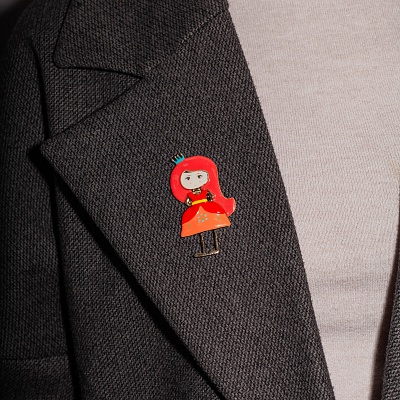 Брошь Принцесса  Shadore  XZ2298.9 R/G 