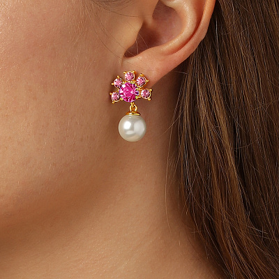 Серьги VERONICA SG ROSE  Dyrberg Kern  440001 