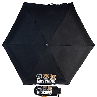 Зонт складной Moschino 8061-SuperminiA Bear Scribbles Black product-2969 
