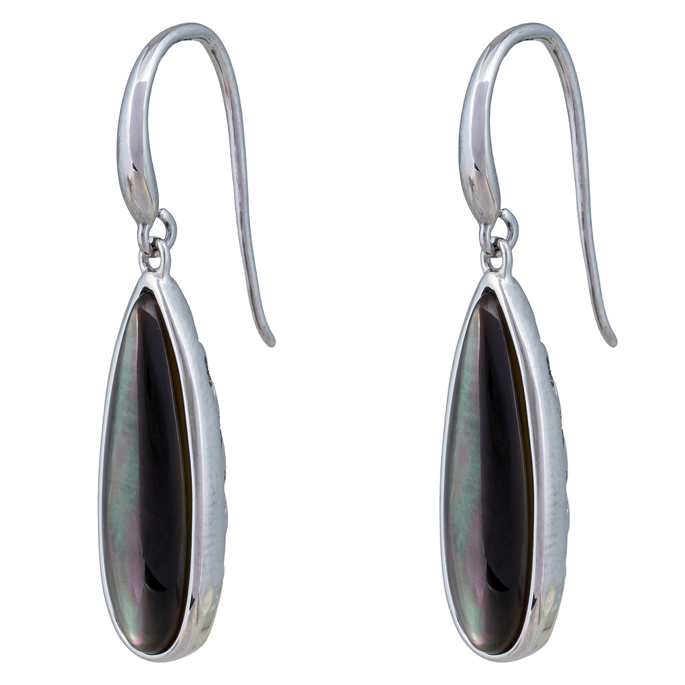 Fiore Luna Серьги Капля SHELL Арт.: AE01376-13 BW/S