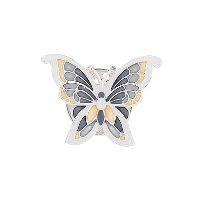 Брошь Бабочка XZ1363.2 BW/S 