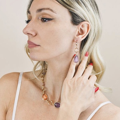 Серьги METALLO E CRISTALLO  Boccadamo  XOR731DP 