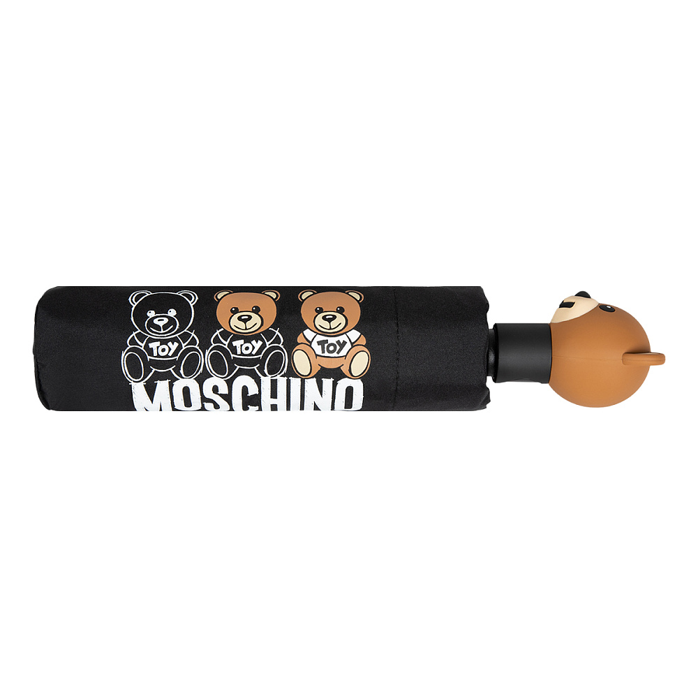 Moschino Зонт складной Moschino 8061-OCA Scribble bears Black  product-3513 Арт.: product-3513