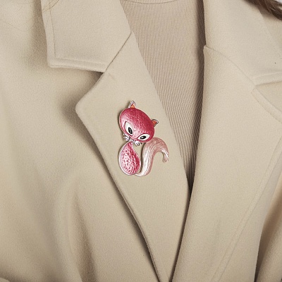 Брошь Лиса  Shadore  XZ0331.23 BL/S 