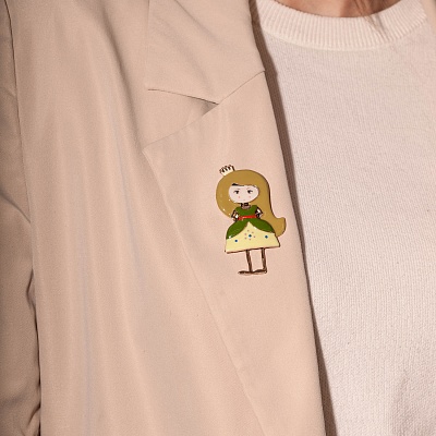 Брошь Принцесса  Shadore  XZ2298.19 G/G 