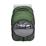 Рюкзак WENGER Sun 16'', зеленый со светоотражающим принтом, полиэстер, 35x27x47 см, 27 л Арт.: 610212