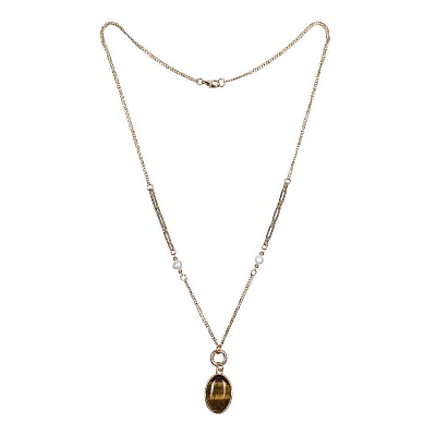 Колье TIGER EYE LN5156 BR/G 