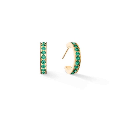 Серьги Dark Green-Gold 0127/21-0549 