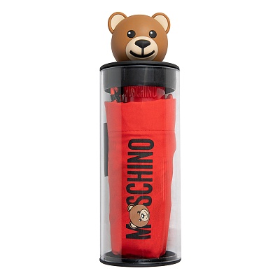 Зонт складной Moschino 8430-superminiC Bear in the tube Red  Moschino  product-3441 