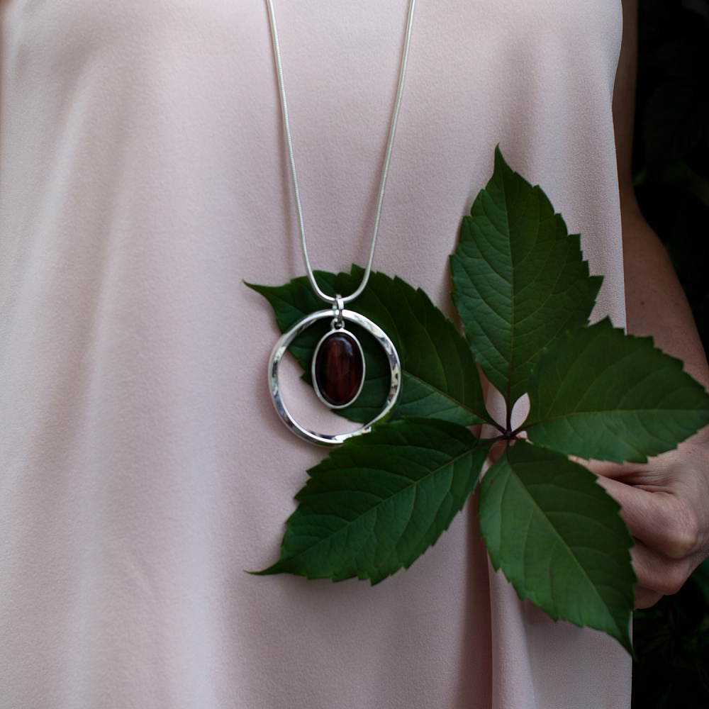 Fiore Luna Колье COFFE AGATE Fiore Luna *LN5146 BR/S Арт.: *LN5146 BR/S