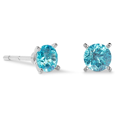 Серьги Aqua-Silver  Coeur de Lion  0207/21-2017 