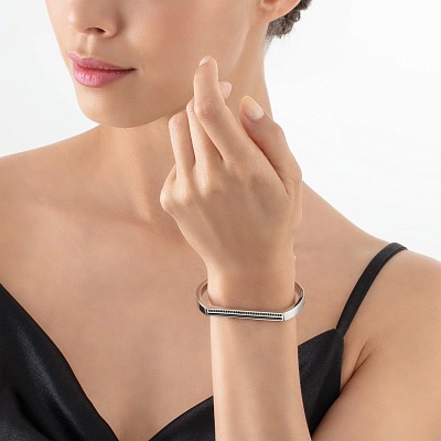 Браслет Black-Silver 16  Coeur de Lion  0133/32-1317 16 