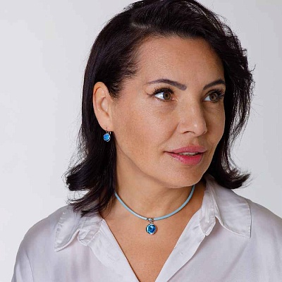 Колье Ocean Delight  Fiore Luna  B1902.21 BL/S 