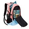 Рюкзак TORBER CLASS X, розово-голубой, 46 x 32 x 18 см + Мешок для сменной обуви в подарок! Арт.: T9355-22-PNK-BLU-M