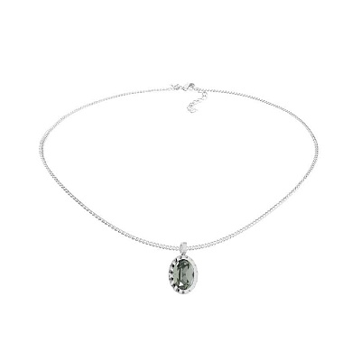 Колье TIVOLA UNICA big (S/P) Black diamond 3cm 420539 