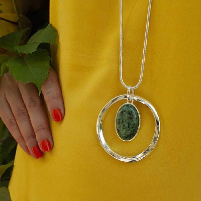 Колье SERPENTINE STONE  Fiore Luna  LN5134 G/S 