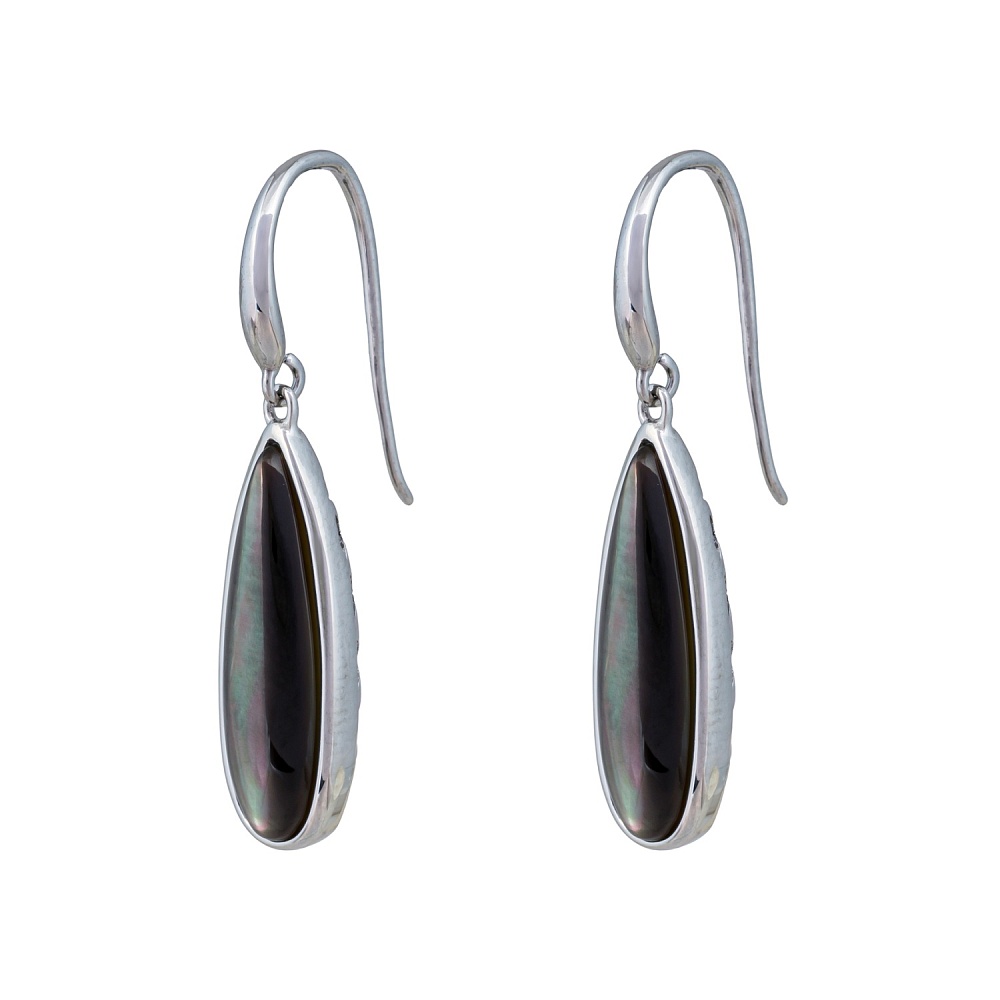 Fiore Luna Серьги Капля SHELL Арт.: AE01376-13 BW/S