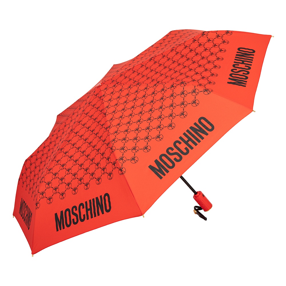 Moschino Зонт складной DQM allover Red Арт.: product-3451