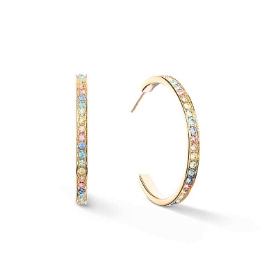 Серьги Multicolor-Pastel Gold Coeur de Lion 0128/21-1590 
