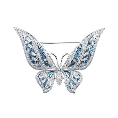 Брошь Бабочка Zircon XR01278 S 