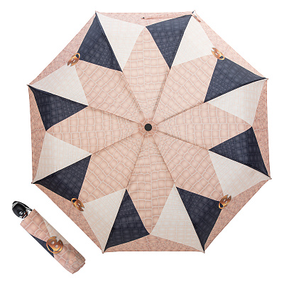Зонт складной Baldinini 48-OC Snake Logo Beige  Baldinini  product-3465 