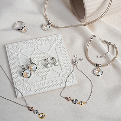 Колье  Crystal  Fiore Luna  B2101SW-N01.1 BW/MIX 