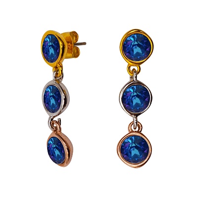 Серьги Blue colors A2101SW-E01.23 BW/MIX 